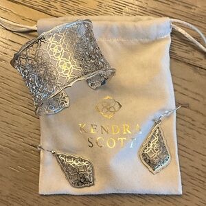 Kendra Scott Intricate Silver Jewelry Set